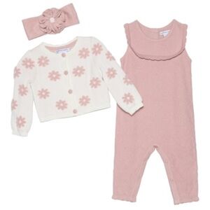 Cupcakes and Cashmere Infant Girls Onesie with Matching Cardigan and Bow
